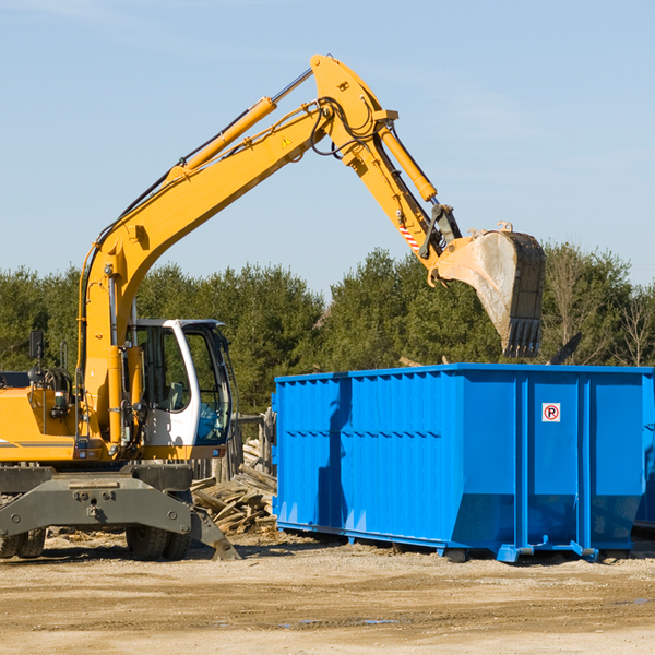 are there any restrictions on where a residential dumpster can be placed in Boyes MT